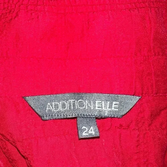 COPY - ADDITION ELLE woman’s coat zip cardigan sz 24 plus size has hood red - Picture 8 of 8